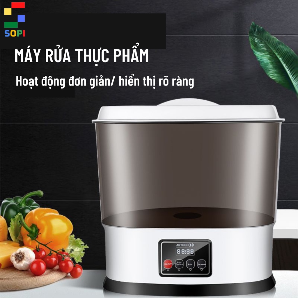 Máy Rửa Rau Củ Quả, Máy Khử Độc Thực Phẩm Bằng Sục Ozone 10, SONETS.