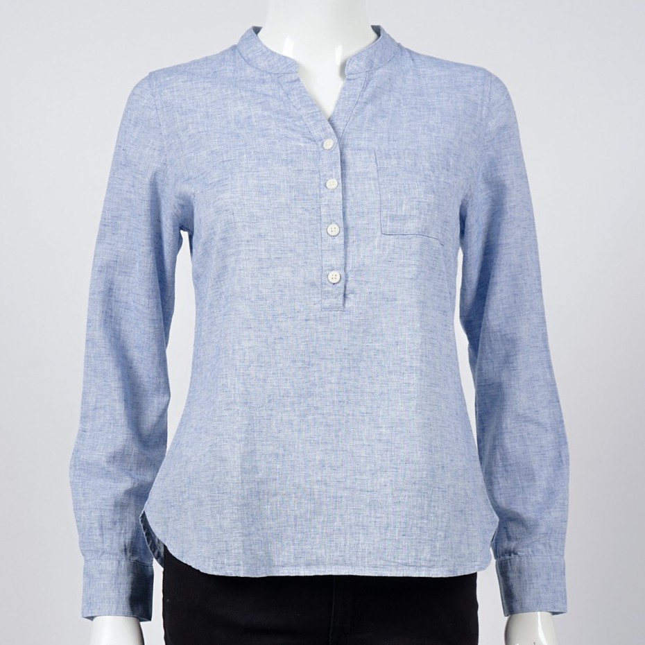 Áo Sơ Mi Linen Dài Tay Nữ Giordano 05340005