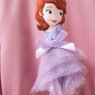 Áo Thun Tay Dài In Hình Công Chúa Elsa Cho Bé Gái 1-8 Tuổi