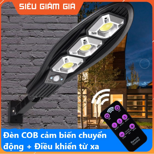Đèn Cảm Biến Chuyển Động 100W - Đèn Năng Lượng Mặt Trời - Điều Khiển Từ Xa - K1197