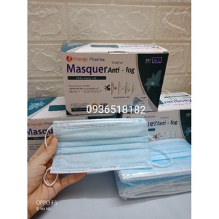 Hộp khẩu trang y tế kháng khuẩn 4 lớp  Masquer màu Xanh