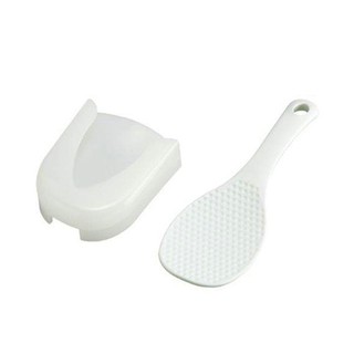 Muôi múc cơm kèm giá đỡ tiện lợi Nhật Bản