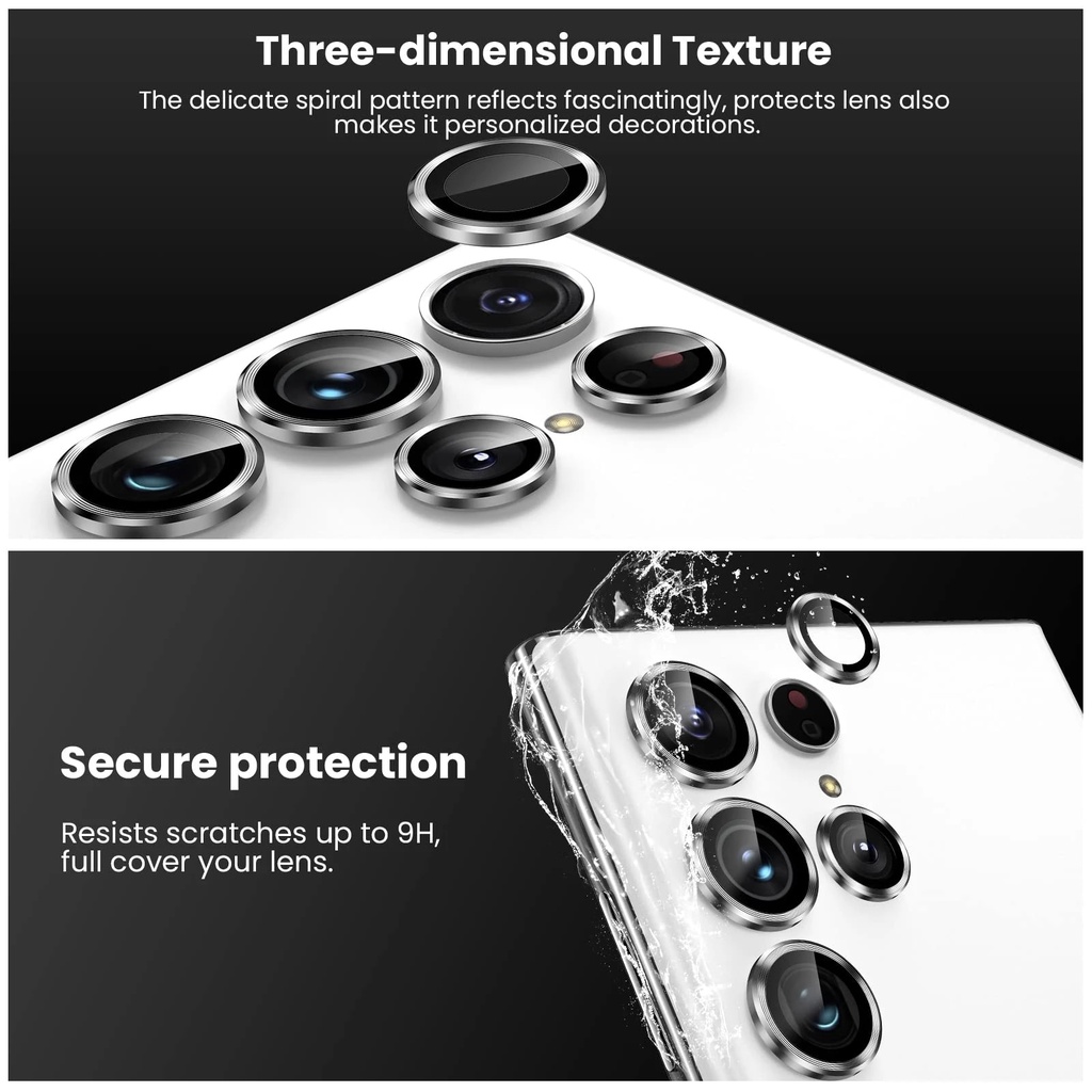 Bộ Kính Camera Samsung S23 Ultra, S22 Ultra Rời 5 Lens Chính Hãng Kuzoom - Dán Đẹp Như Chưa Dán, Tự Dán Siêu Dễ
