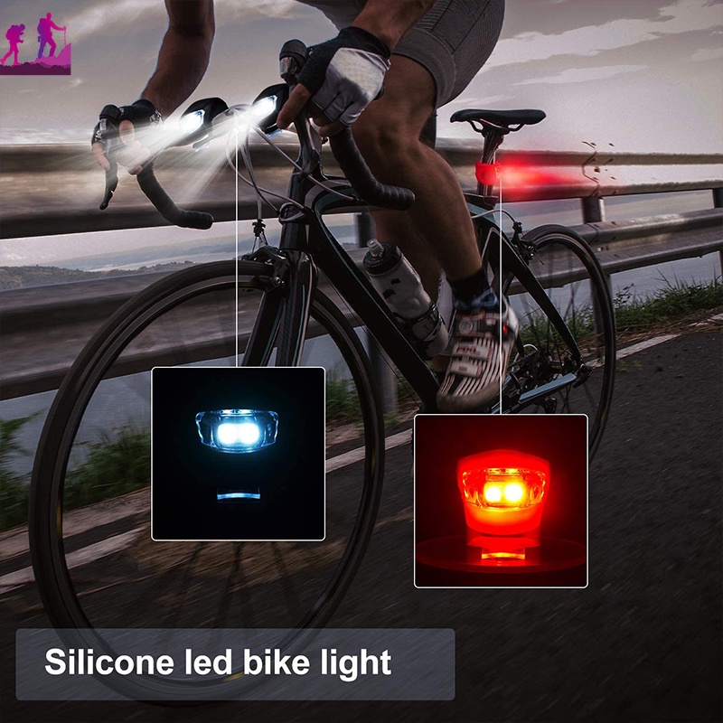 Đèn LED Cảnh Báo An Toàn 50% OFF Cho Xe Đạp Leo Núi 3 Chế Độ
