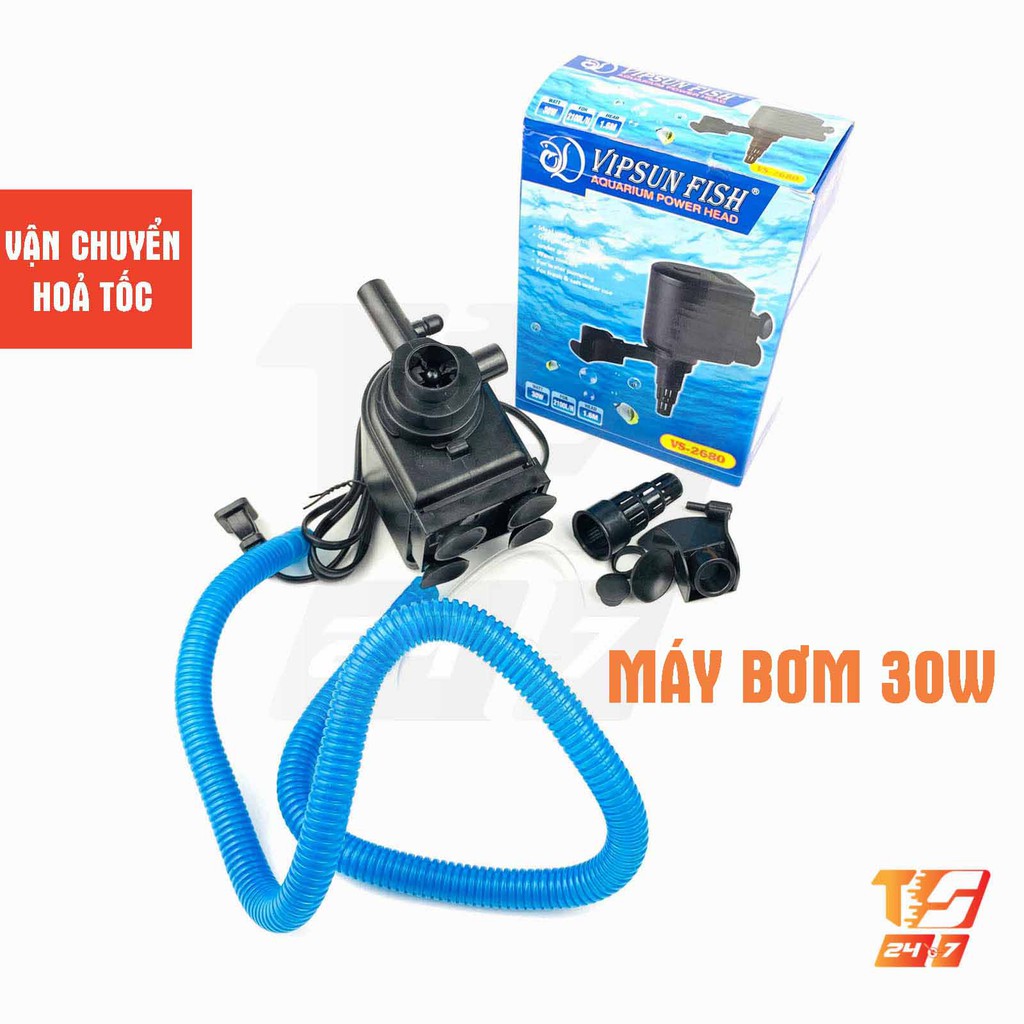 Máy Bơm Lọc Nước Hồ Cá 30W VS-2680 - Máy Lọc Nước Bể Cá Vipsun