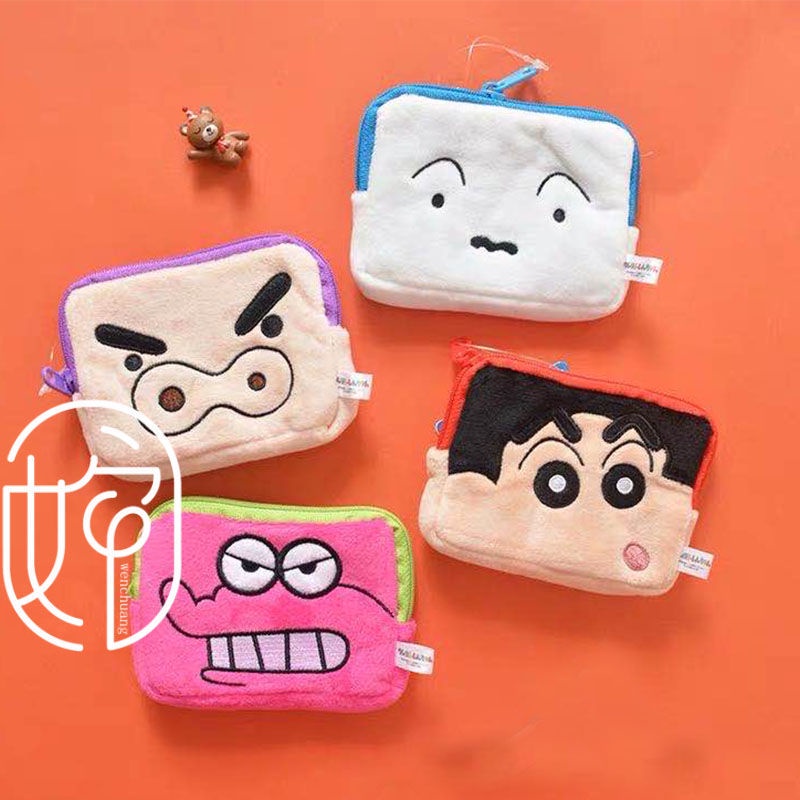 Ví Đựng Tiền Xu/Tai Nghe Hình Cậu Bé Bút Chì Shin-Chan Nhồi Bông Dễ Thương