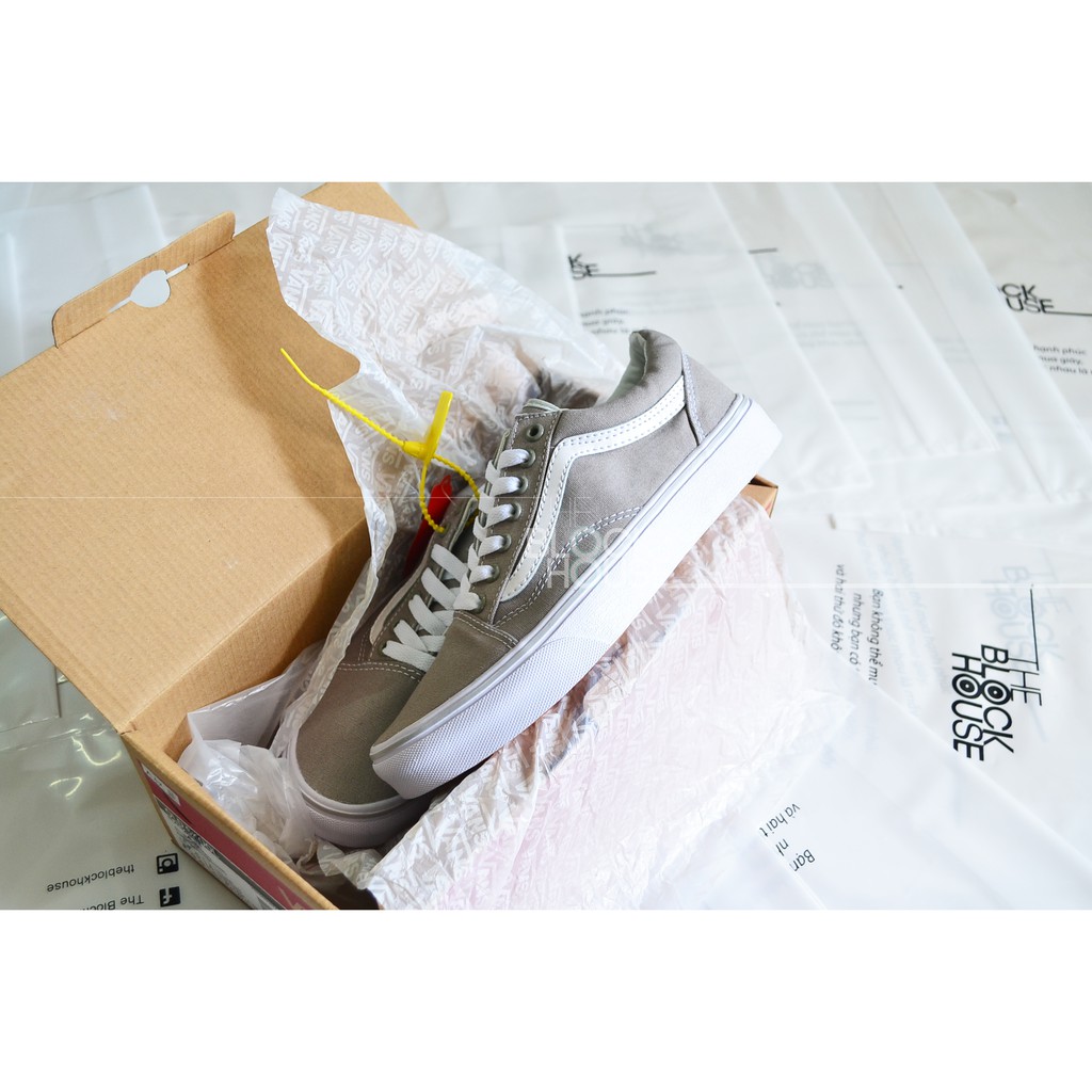 GIÀY VANS OLD SKOOL GREY WHITE (Vans xám)