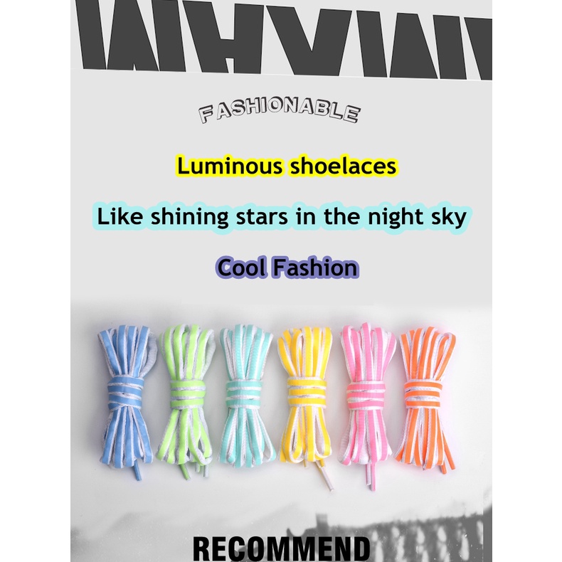Dây Giày Màu Laser Dạ Quang Thiết Kế Mới