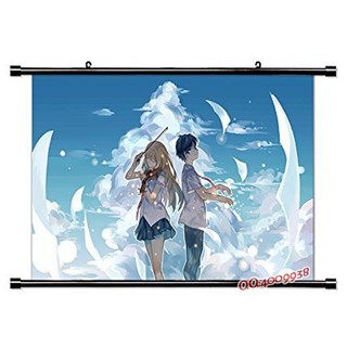 Poster vải anime Your Lie in April 45x30 tranh vải