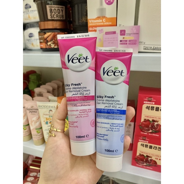 Kem tẩy lông veet cho da nhạy cảm