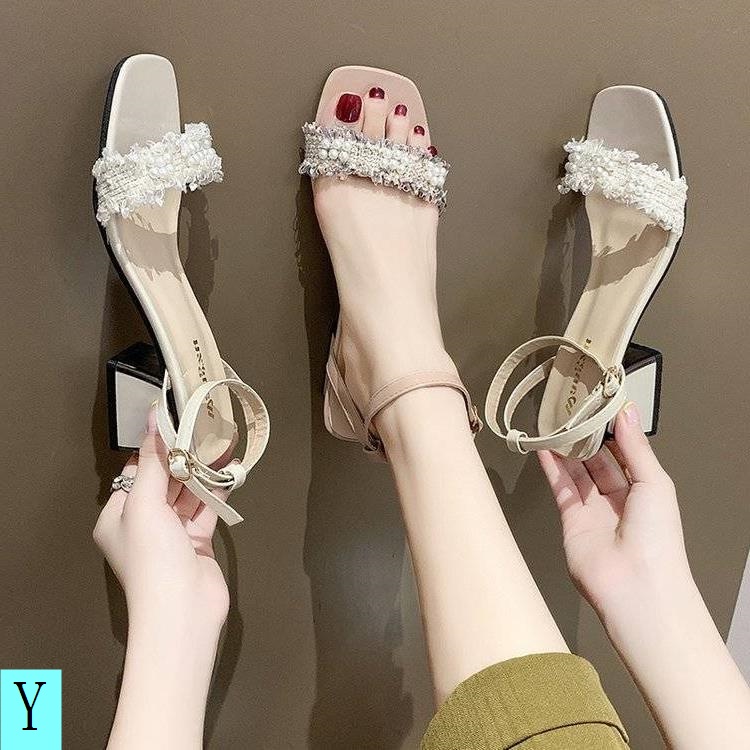 Giày Sandal Cao Gót Đế Dày Phong Cách Chanel Thời Trang Mùa Hè 2022