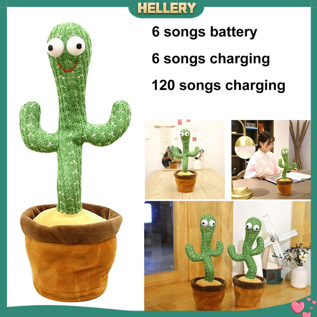 Búp Bê Đồ Chơi Nhồi Bông Hình Cây Xương Rồng Điện Tử Dễ Thương