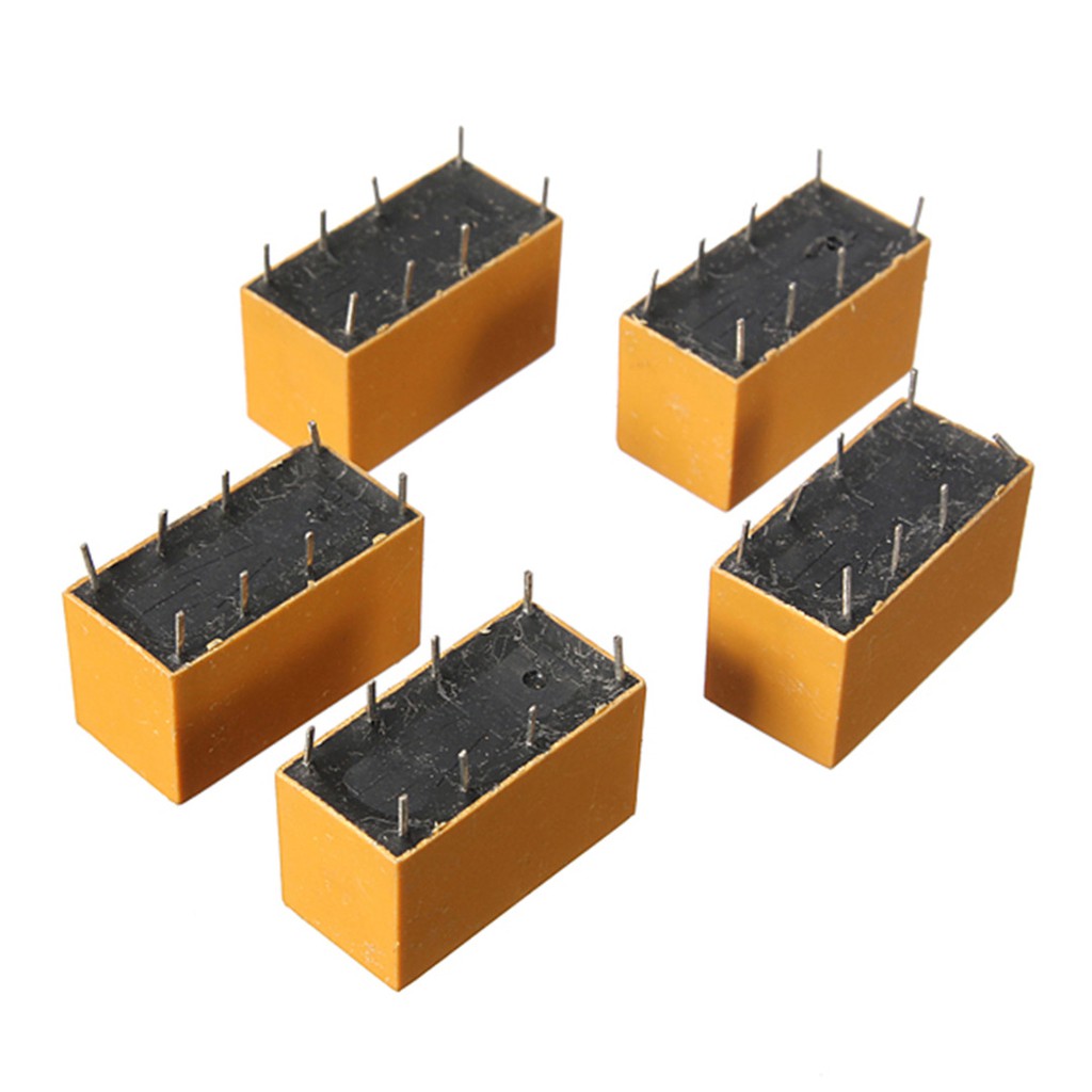 Set 10 Rơ Le Hk19f Dc 12v Shg Coil Dpdt 8 Pin Mini