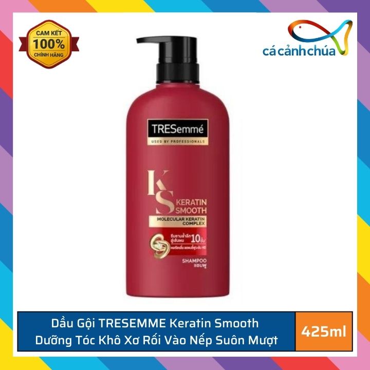 Dầu gội, dầu xả TRESEMME Keratin Smooth dưỡng tóc khô xơ rối vào nếp suôn mượt 425ml - Thái Lan