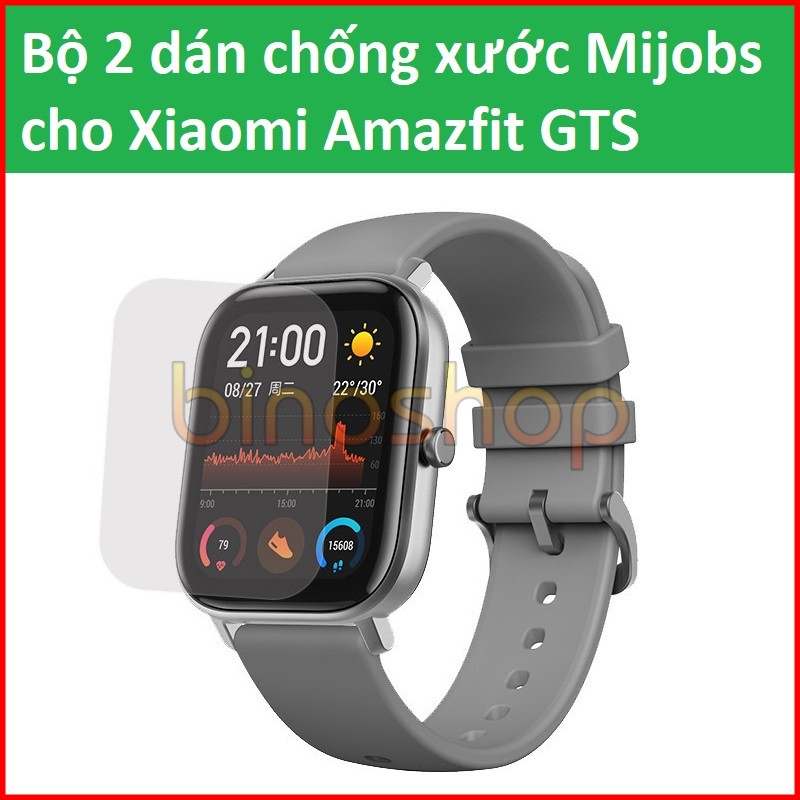 Dán màn hình Xiaomi Amazfit GTS, GTS 2 chính hãng MIJOBS – dán chống xước bảo vệ màn hình Amazfit GTS, GTS 2