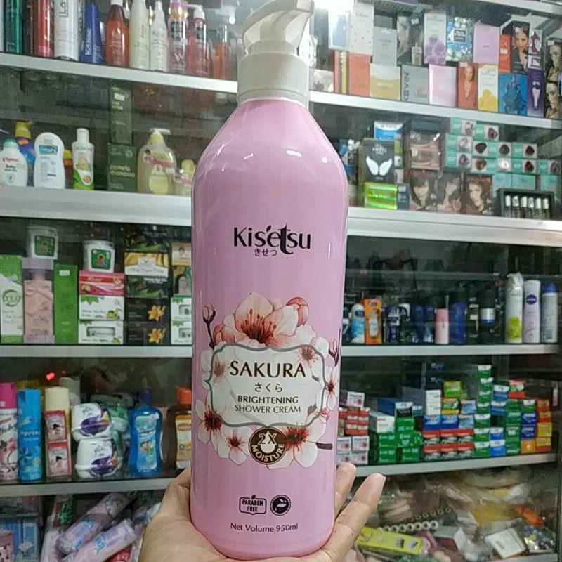 Sữa tắm SÁNG DA MALAYSIA KISETSU 950ML hương hoa anh đào