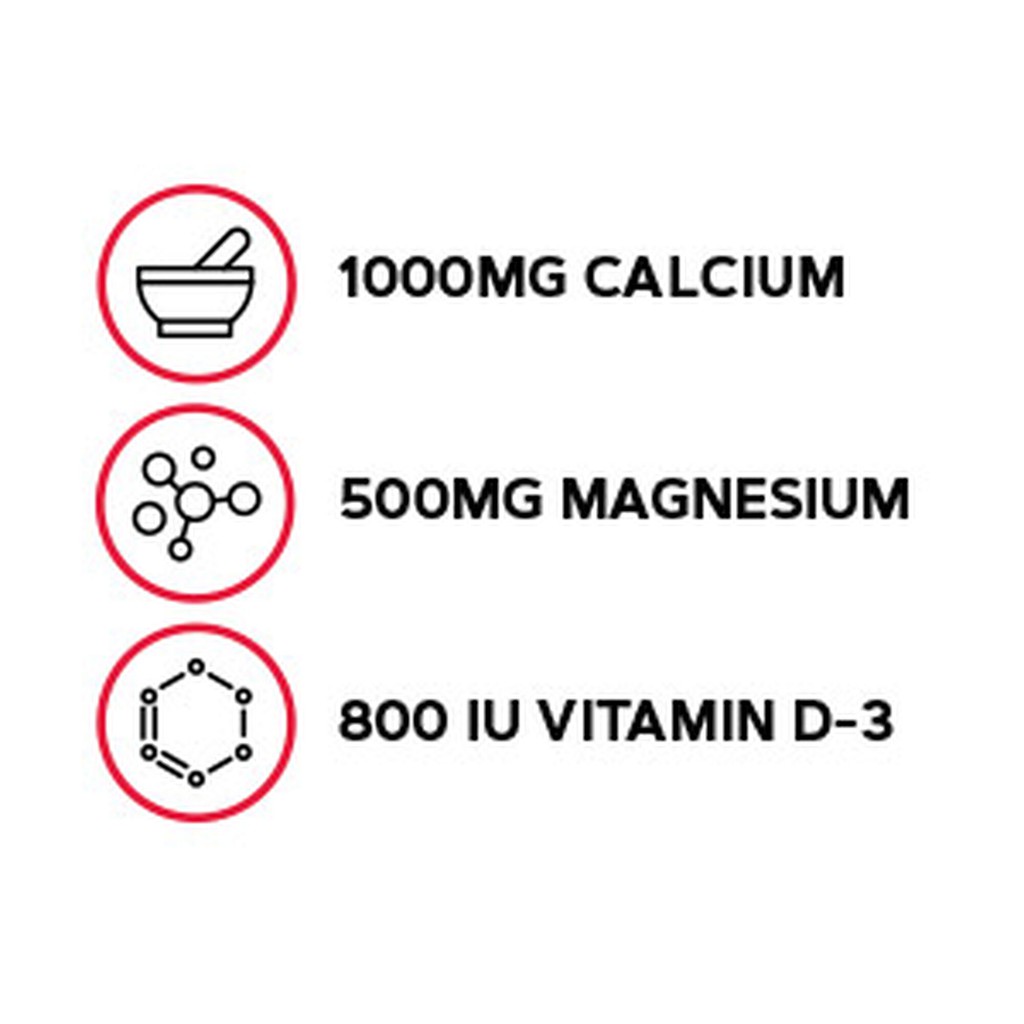 USA - Viên uống bổ sung Canxi - GNC Calcium Plus 1000mg với Magnesium & Vitamin D3 loại 180 viên