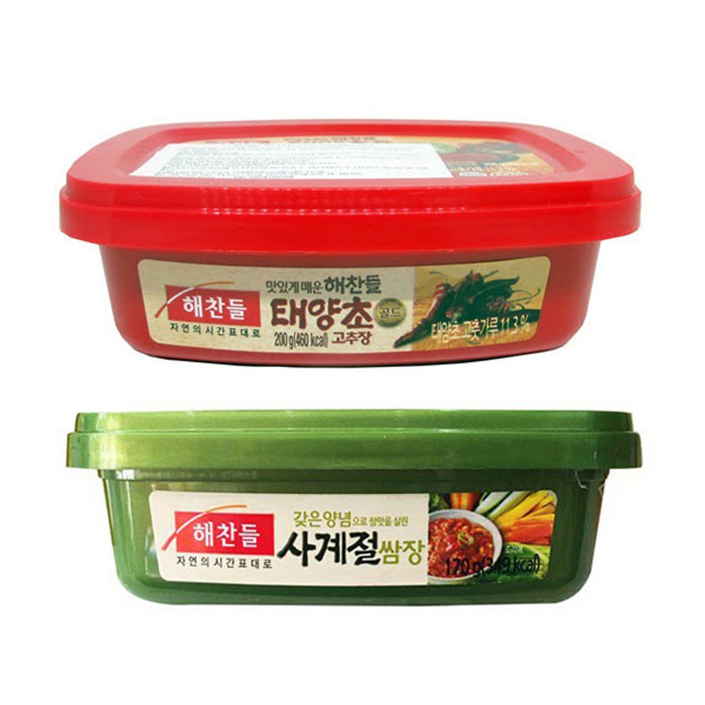 Combo 1 Hộp Tương Ớt Gochujang Taeyangcho 200G và 1 Hộp Tương Chấm Thịt Nướng Ssamjang CJ 170G