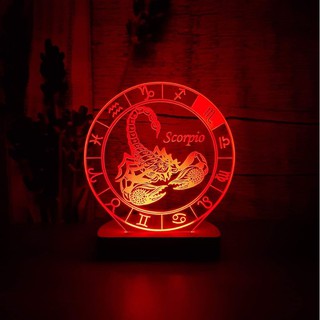 Đèn Led 3D CUNG BỌ CẠP - Quà tặng đèn ngủ, để bàn, trang trí, khắc theo yêu cầu