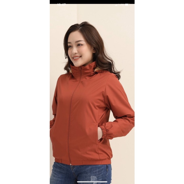 Áo gió nữ lót lông cừu cao cấp, giữ ấm cơ thể, chắn gió, chống nước, siêu tiện dụng | BigBuy360 - bigbuy360.vn