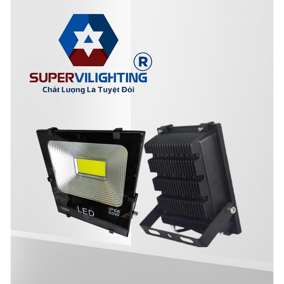 Đèn pha COB, SuperVilighting, MS PA-COB, Công suất 10-200W, Pha chiếu sân bóng, sưởng sản xuất khu CN, Bảo hành 24 tháng