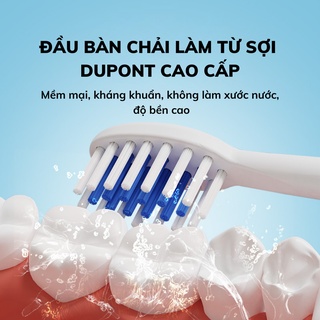 Bàn chải điện IPX7 đánh răng sạch x10, công nghệ sóng âm, bảo vệ răng miệng tuyệt đối (bảo hành 1 đổi 1)