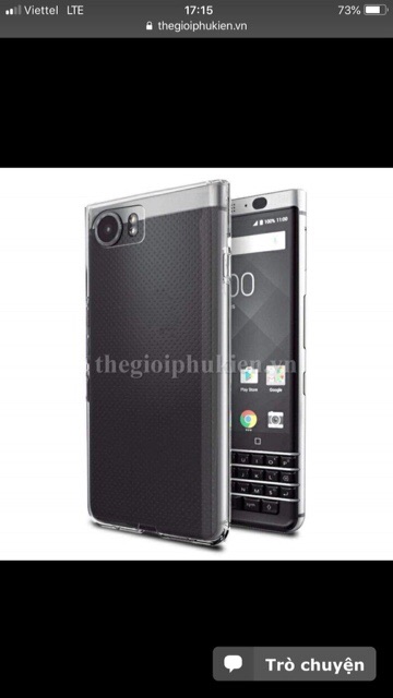 Ốp lưng dẻo silicon trong suốt loại 1 cho Black Berry keyone