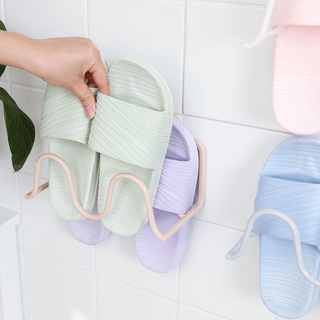 Giá Treo Dép Hai Tầng Gắn Tường Tiện Lợi