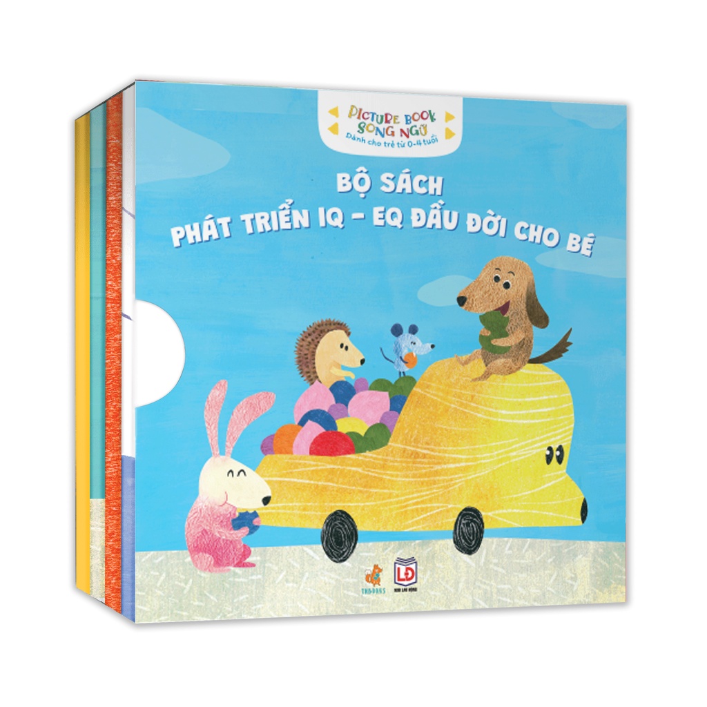 Sách - Bộ 4 Cuốn Truyện Tranh Song Ngữ Phát Triển IQ - EQ Đầu Đời Cho Bé TNBOOKS