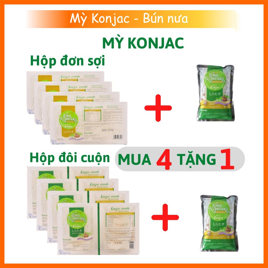 Mỳ Konjac / Bún nưa mì nưa Konjac 120g - 150g - 160g, phù hợp cho người ăn kiêng Keto - Eatclean | BigBuy360 - bigbuy360.vn