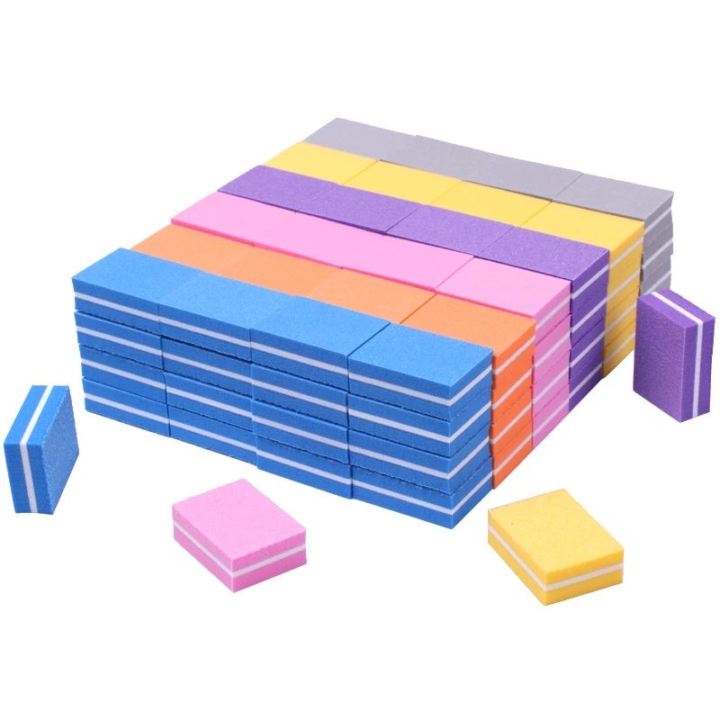 [Hàng mới về] 10 Giũa móng tay hai mặt bằng mút xốp tiện dụng