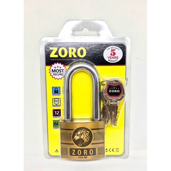 Khoá Bấm Zoro Càng Dài 6F Chìa Kiếm