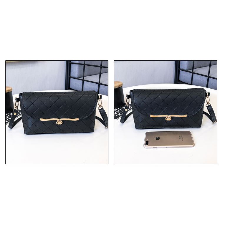 Túi Đeo Vai Nữ Vân Da Nổi Phong Cách Cực Kỳ Trẻ Trung L15