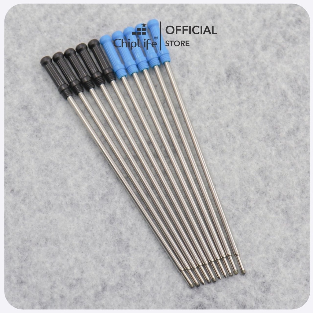 Ruột bút xoay nhỏ CHIPLIFE 0.7mm RB007- mực xanh – đen