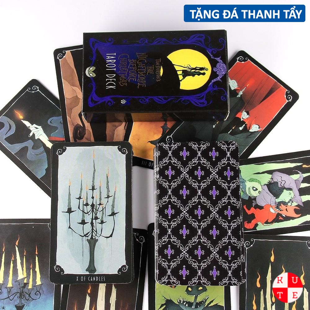 Bài Tarot The Nightmare Before Christmas 78 Lá Bài Tặng File Tiếng Anh Và Đá Thanh Tẩy C128