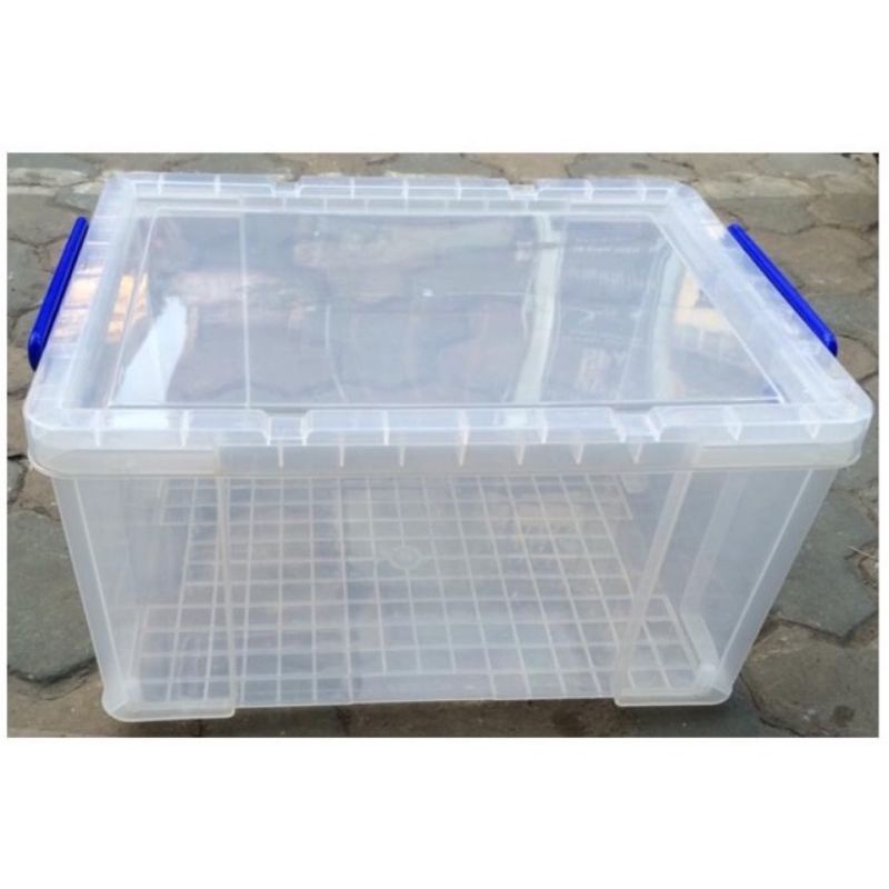 Thùng đựng đồ nhụa trong có nắp và tay cầm cao cấp