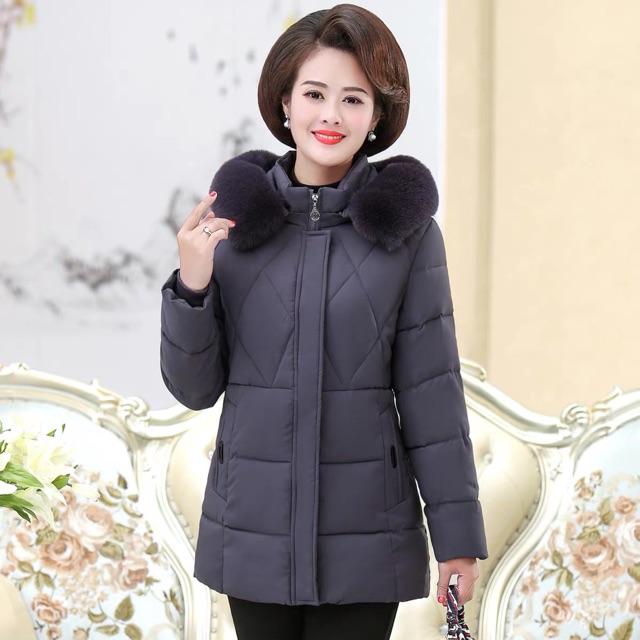 ORDER - Áo phao trung niên cổ lông