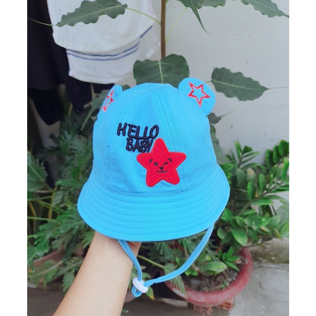 Mũ vành ngôi sao có mái che chống bụi cho bé 2-4 Tuổi