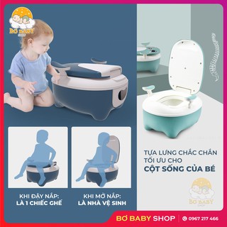 BÔ VỆ SINH CHO BÉ [Hình Chim Cánh Cụt ] Chất Liệu Nhựa PP Cao Cấp, Mẫu Hot Nhất 2021. Bảo hành 12 Tháng