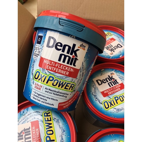 Bột tẩy vết bẩn dành cho quần áo màu Denkmit Oxi Power Multi Flecken Entferner 750g