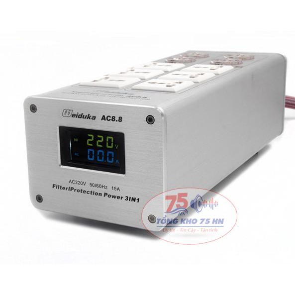 Bộ lọc nguồn điện sạch WEIDUKA AC8.8 Advance Tặng dây nguồn Monster Powerline 400