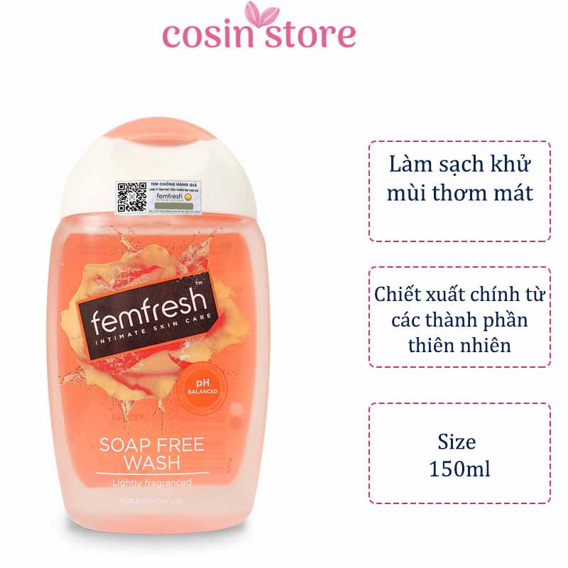 Dung Dịch Vệ Sinh Phụ Nữ Cao Cấp Femfresh Daily Intimate Wash 150ml - Màu Cam