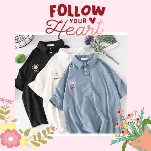 Áo Thun Polo Nam Nữ, Áo Phông Unisex Form Rộng Freesize 40kg - 55kg | BigBuy360 - bigbuy360.vn