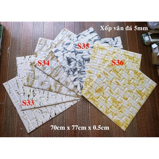 (Quận 12) Xốp dán tường giả đá dày 5mm giá rẻ
