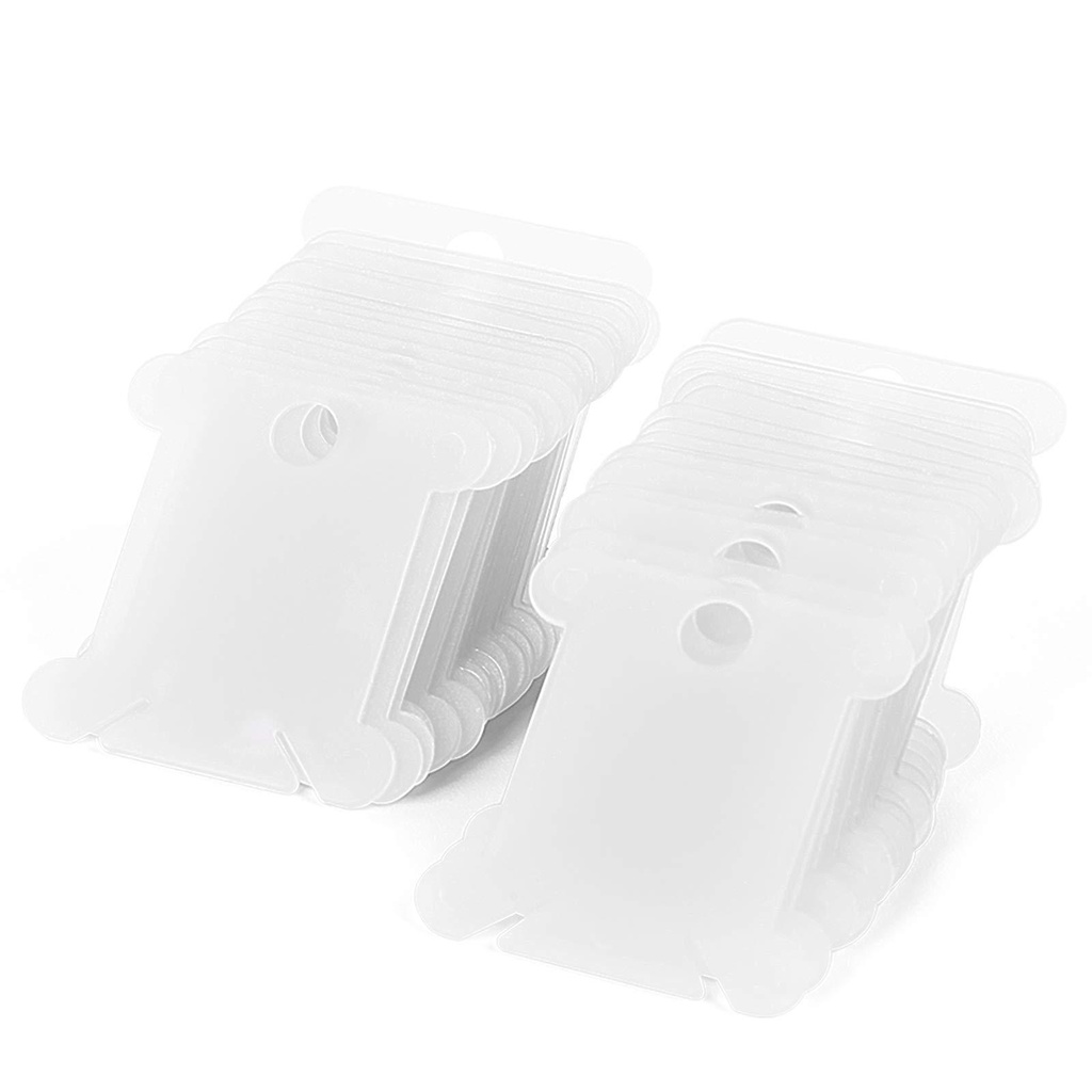 Combo 10 thẻ nhựa quấn len, chỉ thêu...