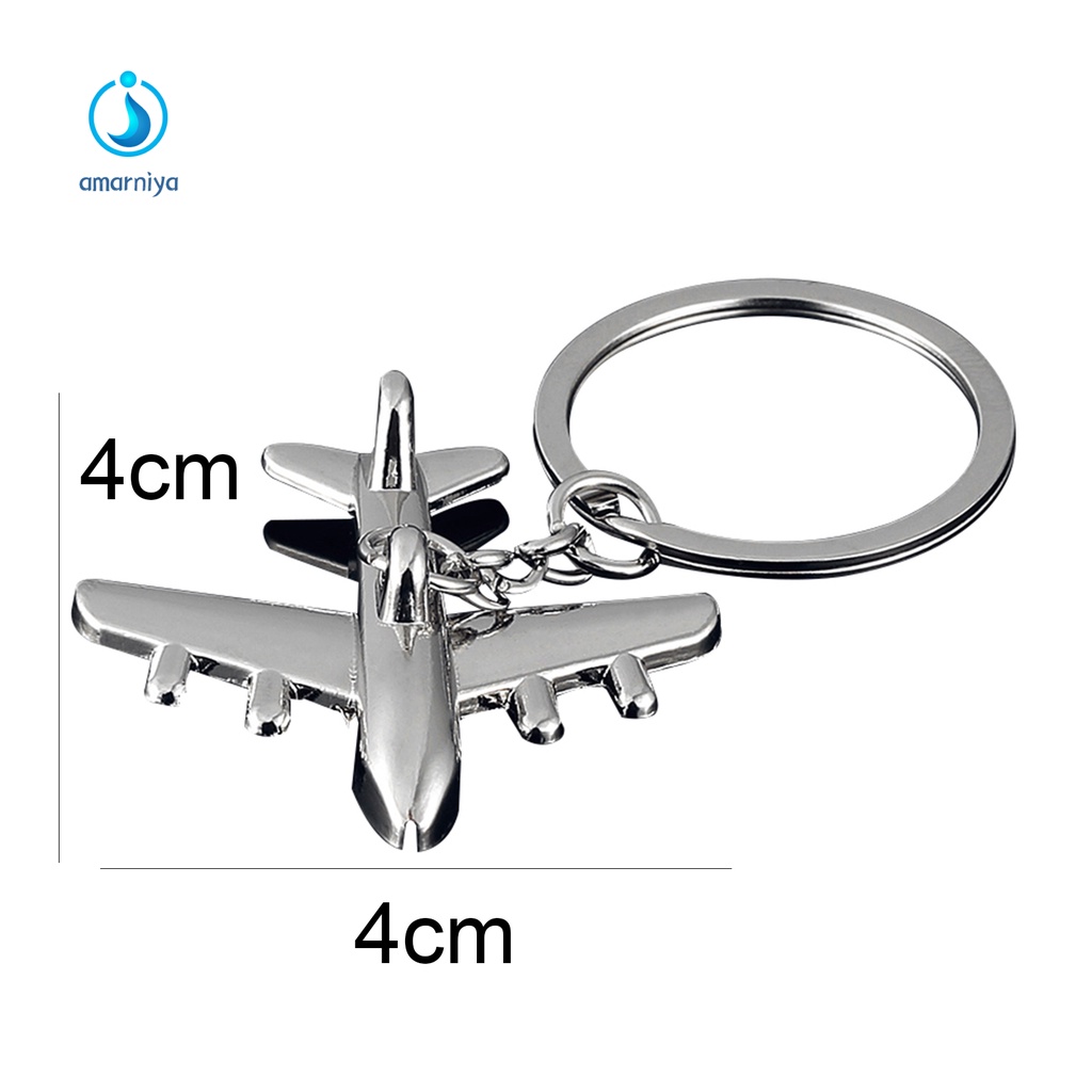 Am AM| Móc Khóa Hình Máy Bay Mini Sturdy Civil