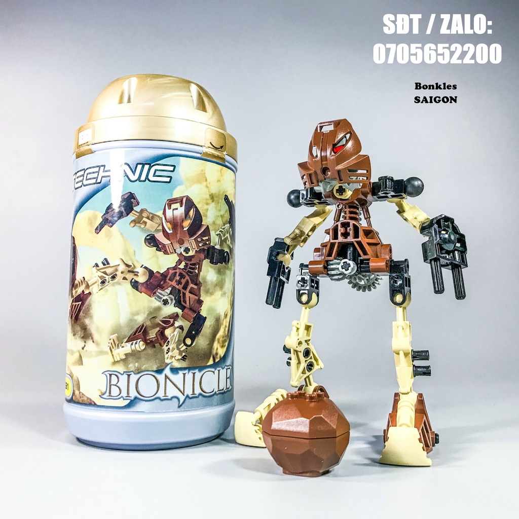 Đồ Chơi Mô Hình Vintage lắp ráp LEGO Bionicle: Toa Mata Pohatu 8531 Chính Hãng Đan Mạch (2001)
