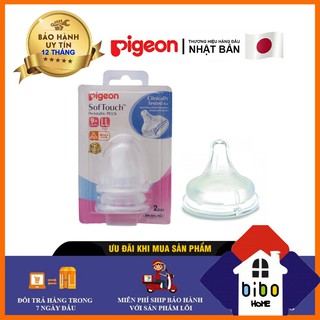 Núm Ti Pigeon Softtouch Cho Bình Cổ Rộng
