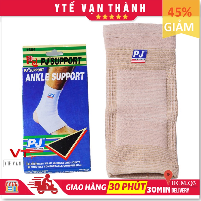 ✅ Băng Thun Bảo Vệ Cổ Chân: PJ-604 (Bó Gót PJ 604) (Hàng Thật - Chính Hãng PJ) - VT0126