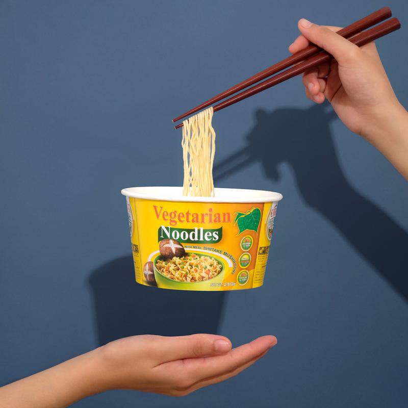 Mì chay lá bồ đề tô - Nhiều rau củ (6 tô/thùng) - Vegetable Instant Noodle Bowl (Pack of 6)